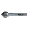 Bahco K1612M08 16 mm x 12 mm Rotorfräser aus Hartmetall für Metall, Spitzkegelform 90°, Mittel 27 TPI 8 mm - 1