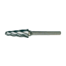 Bahco L1230AL08 12 mm x 30 mm Rotorfräser aus Hartmetall für Aluminium, Rundkegelform, AL-Cut 6 TPI 8 mm x 82 mm - 1