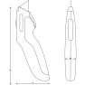 Bahco KE18-01 ERGO™ Universalmesser mit 18-mm-Abbrechklinge - 2