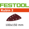Festool Accessoires 499137 Schuurbladen Rubin 2 STF Delta/100x150/7 P120 RU/50 - 1