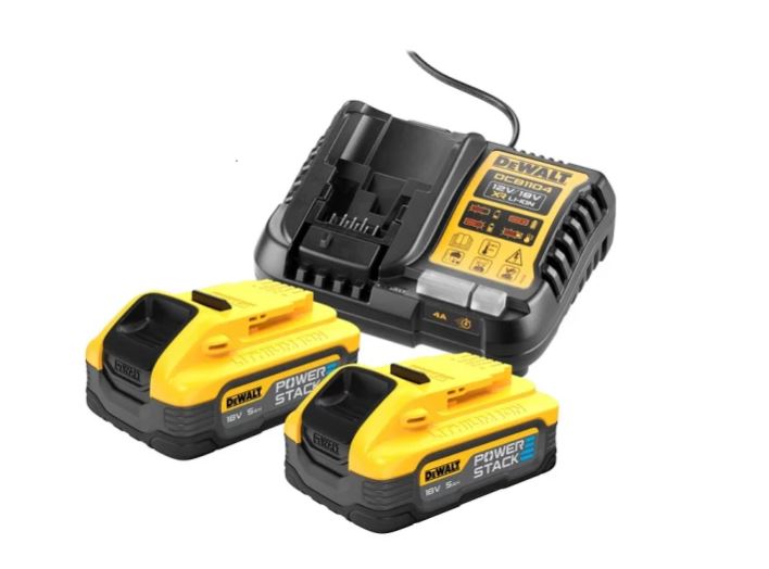 DeWalt Zubehör DCB1104H2-QW PowerStack Starter Kit - 2 x 18V XR 5.0Ah POWERSTACK Akku + DCB1104 Ladegerät