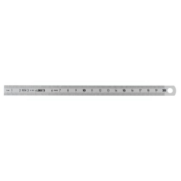 Facom DELA.1056.2000 Halbstarres Edelstahl-Lineal, langes Modell, einseitig, 2000 mm