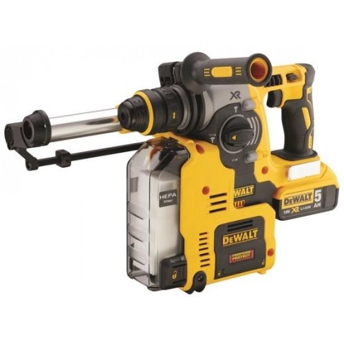 DEWALT DCH275P2-QW Akku-Kombihammer mit Schnellwechsel-Bohrfutter und Staubabsaugung 18 Volt 5.0 Ah