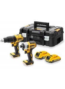 DeWALT DCK2060D2T-QW Comboset 18V 2.0Ah Li-Ion - Akku-Schlagbohrmaschine DCD778 + Schlagschrauber DCF787