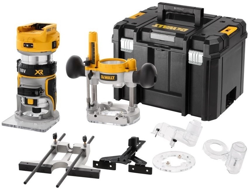DeWALT DCW604NT-XJ Akku-Fräse/Kantenfräse 18V exkl. Akkus und Ladegerät