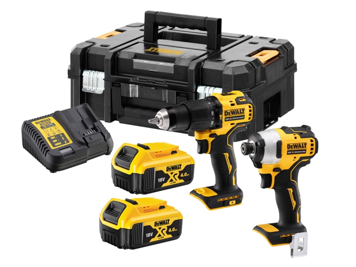 DeWALT DCK2062M2T-QW Comboset 18V 4.0Ah Li-Ion - DCD709 Akku-Schlagbohrmaschine + DCF809 Schlagschrauber