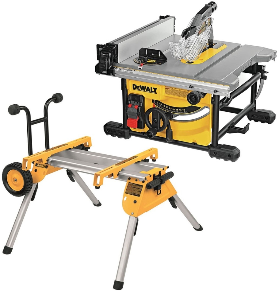 DeWalt DWE7485RS-QS DWE7485 Tischkreissäge, 1850 Watt 210 mm + DE7400 Untergestell