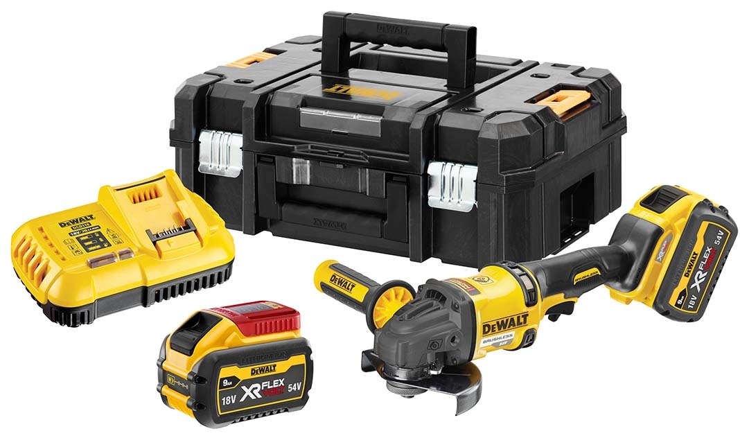 DeWALT DCG418X2-QW Akku Winkelschleifer 125 mm 54 Volt 9.0 Ah Li-ion