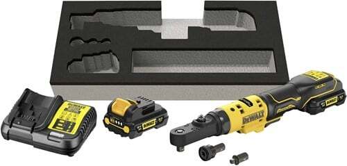DeWALT DCF500L2G-QW Akku-Ratschenschrauber 12V XR 1/4" und 3/8" 3,0 Ah und Ladegerät im Karton