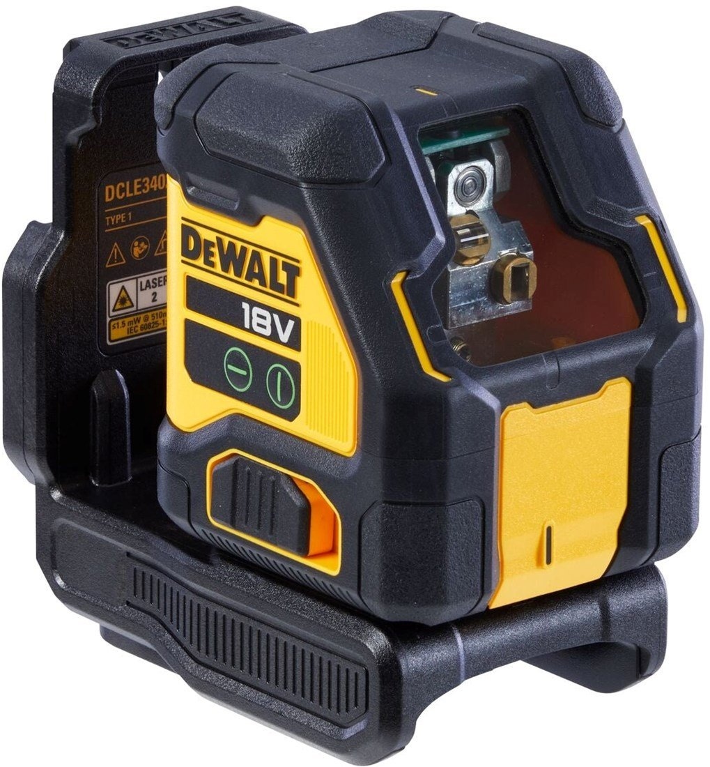DEWALT DCLE34021N-XJ Accu Kreuzlinienlaser grün 18V XR Basic Body ohne Akkus und Ladegerät im TSTAK-Koffer