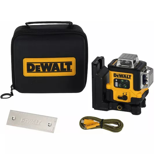 DEWALT DCLE14361GB-XJ​ 3x360° Kreuzlinienlaser grün mit USB-C im Gehäuse