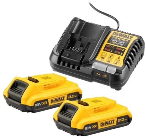 DeWALT Zubehör DCB1104D2-QW 18V XR Akku-Starterpaket (2x DCB183 + XR Multivoltage-Ladegerät)
