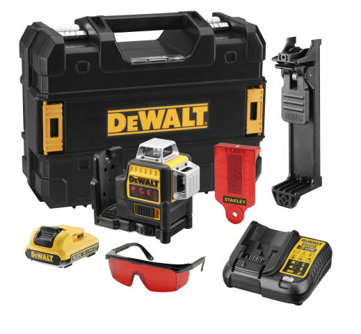 DEWALT DCE089D1R-QW Multilinienlaser rote Strahl 10.8 Volt 2.0Ah Li-Ion