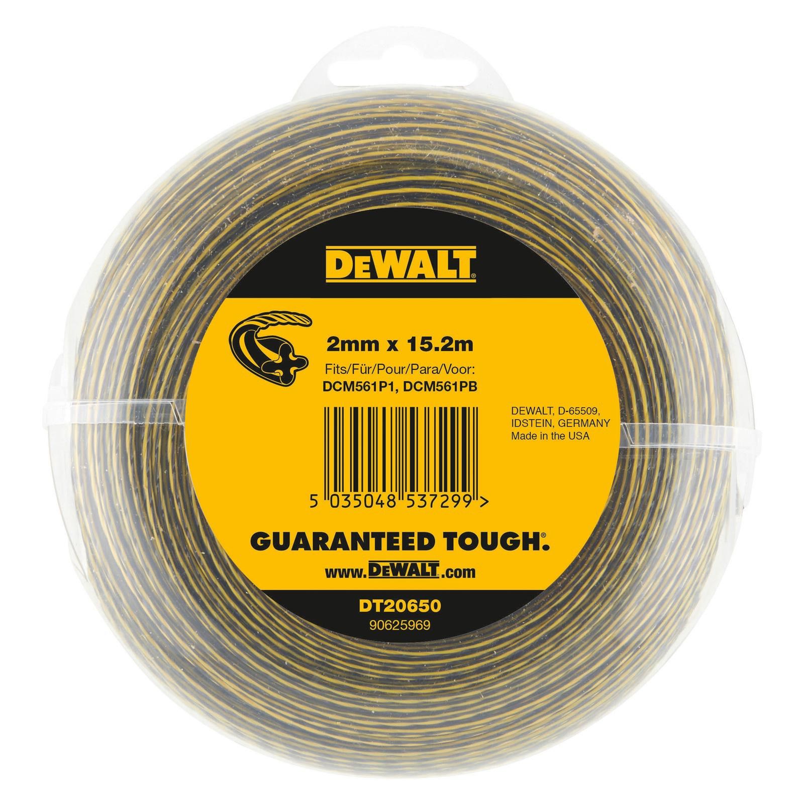 DeWalt Zubehör DT20650-QZ Ersatz-Grasschneidedraht 2 mm x 15,2 mtr DCM561