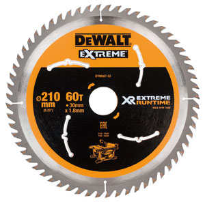 DeWALT Zubehör DT99567-QZ Kreissägeblatt XR,210x30mm,60T