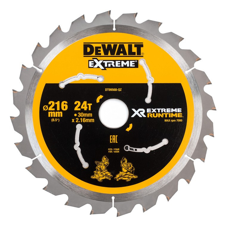 DeWALT Zubehör DT99569-QZ Kreissägeblatt XR,216mmx30mm,36T,CSB