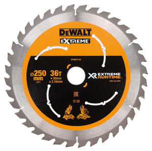 DeWALT Zubehör DT99572-QZ Kreissägeblatt XR,250x30mm,36T,CSB