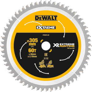 DeWALT Zubehör DT99575-QZ XR Kreissägeblatt 305 x 30 x 60T