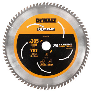 DeWALT Zubehör DT99576-QZ XR Kreissägeblatt 305 x 30 x 78T