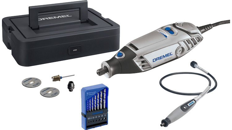 Dremel F0133000VJ Multitool 3000 + 11-teiliges Zubehörset, flexible Welle und modulare Werkzeugbox