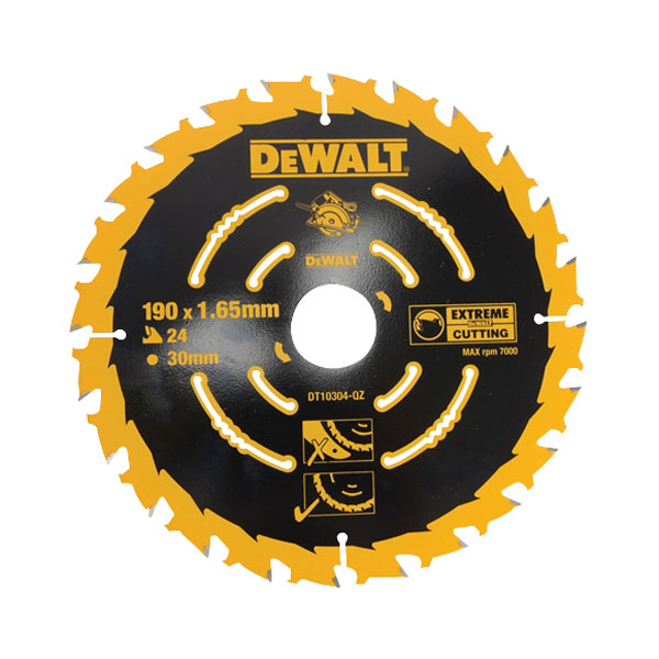 DeWALT Zubehör DT10304-QZ Kreissägeblatt Handkreissäge 190/30 mm 24WZ