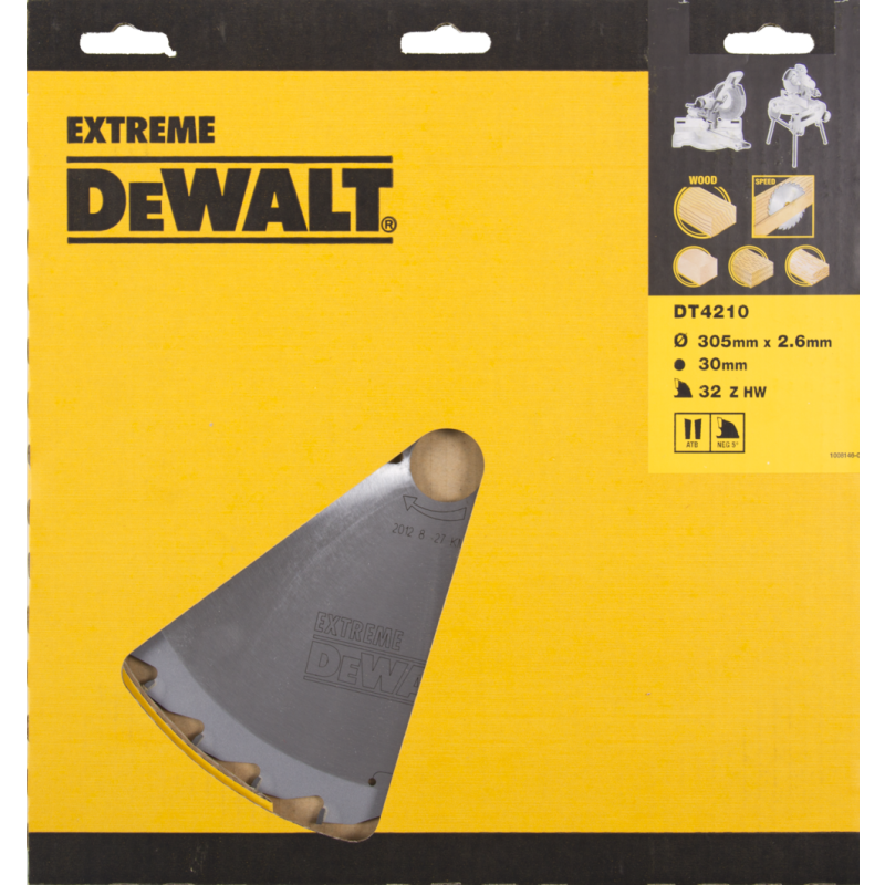 DeWALT Zubehör DT4210-QZ DT4210 HM Kreissägeblatt 305 x 30 x 32T Wechselzahn