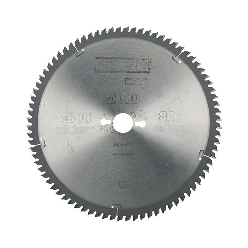 DeWALT Zubehör DT4281-QZ Kreissägeblatt 300 x 30 x 80T TCG -5°
