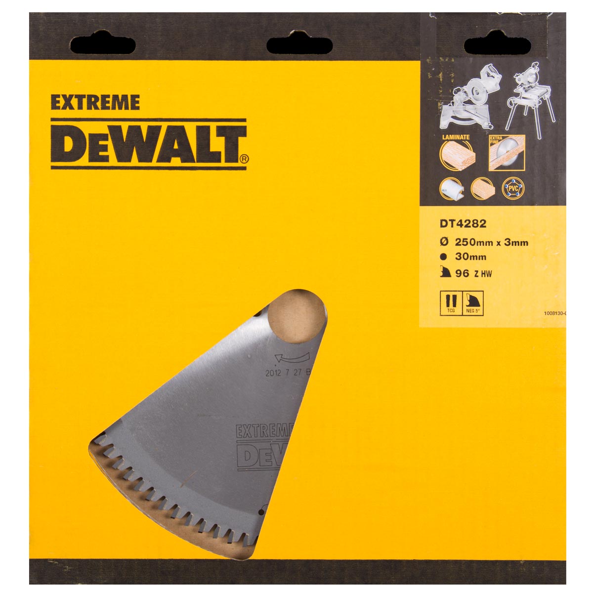 DeWALT Zubehör DT4282-QZ DT4282 HM Kreissägeblatt 250 x 30 x 96T Trapez