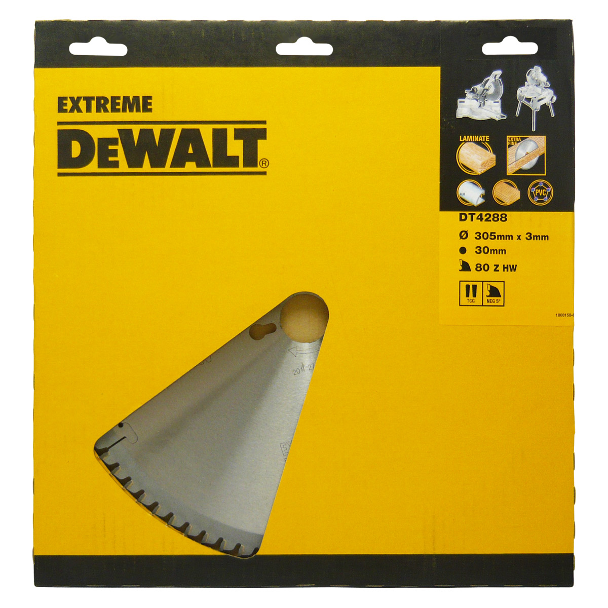 DeWALT Zubehör DT4288-QZ DT4288 HM Kreissägeblatt 305 x 30 x 80T Trapez