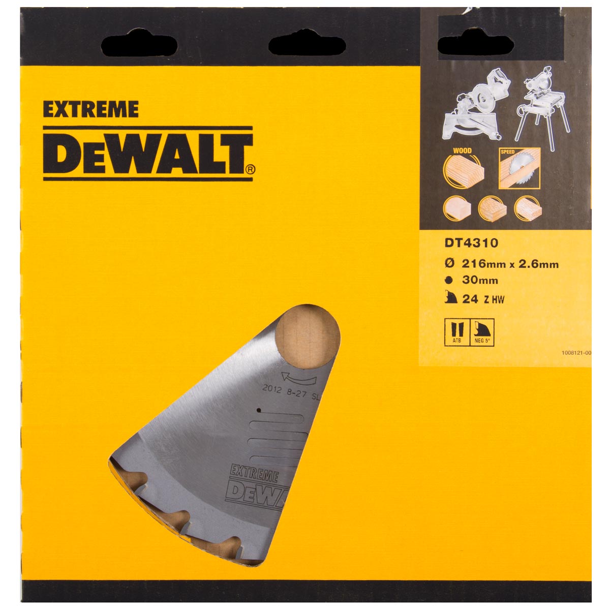 DeWALT Zubehör DT4310-QZ Kreissägeblatt stationär 216/30 mm 24WZ