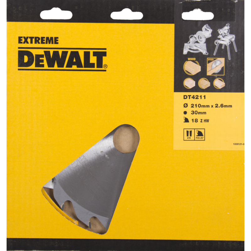 DeWALT Zubehör DT4311-QZ DT4311 HM Kreissägeblatt 250 x 30 x 24T Flachzahn