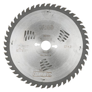 DeWALT Zubehör DT4280-QZ Kreissägeblatt 260 x 30 x 80T TCG -5°