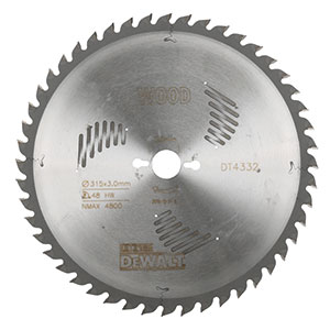 DEWALT Zubehör DT4332-QZ Kreissägeblatt stationär 315/30 mm 48WZ