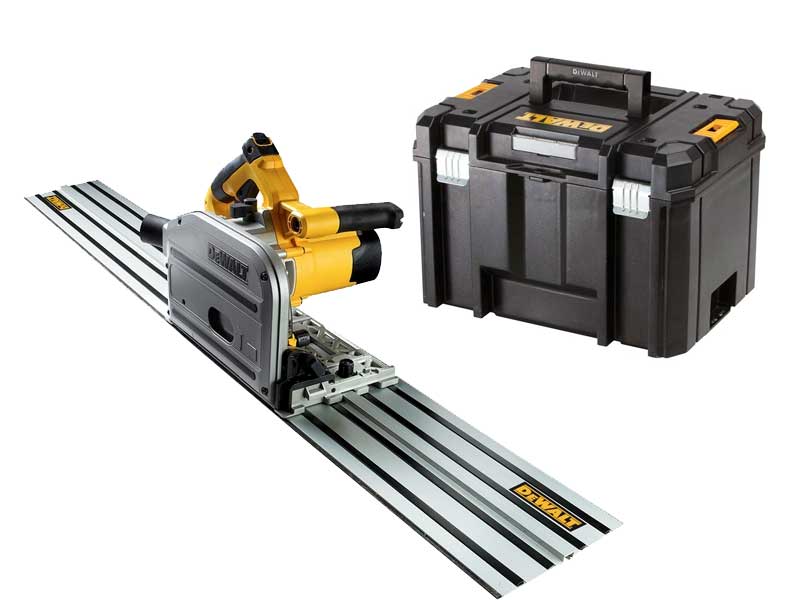 DeWALT DWS520KT-QS Kreissäge 55 mm + Führungsschiene 1,5m im TSTAK-Koffer
