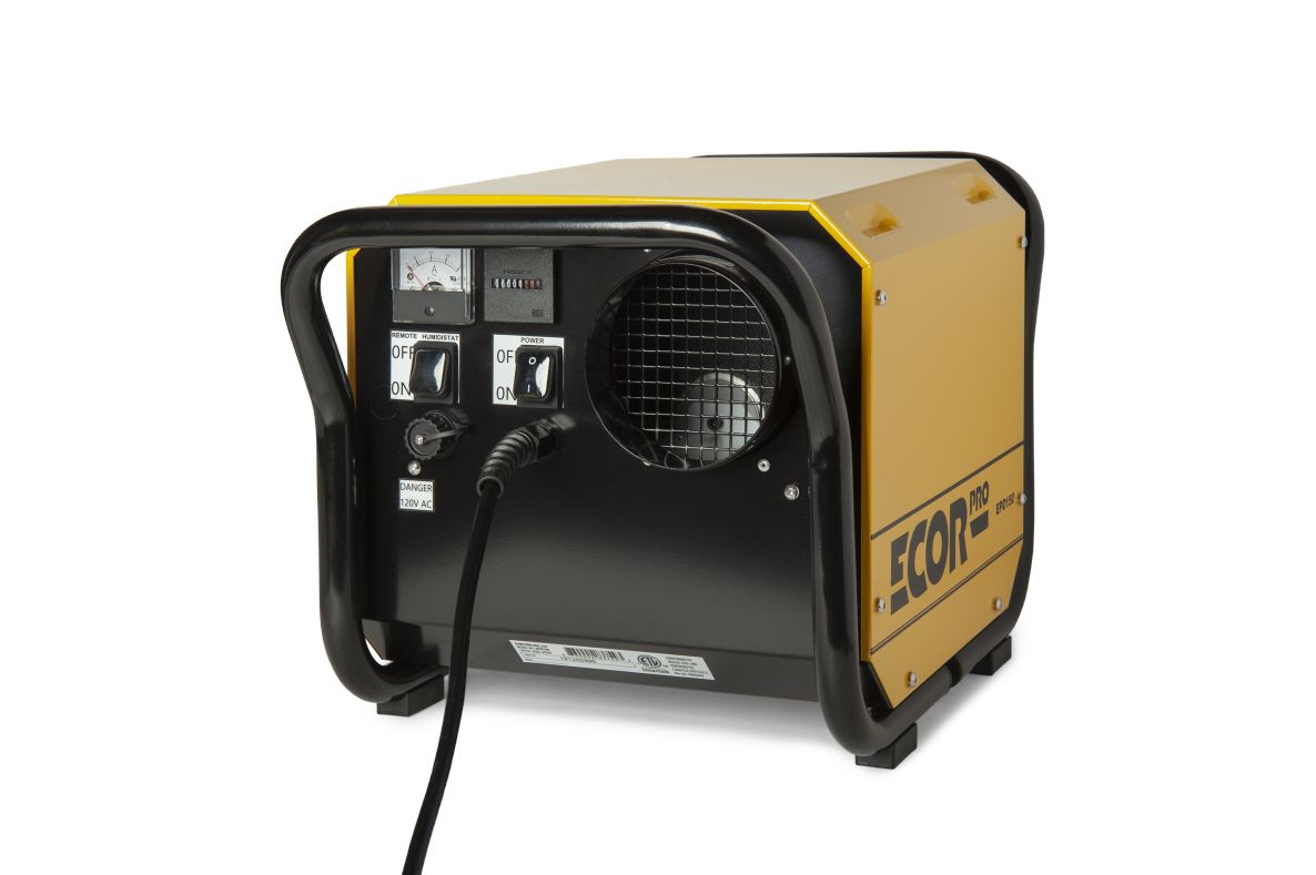 Ecor Pro DH2500  DryFan Adsorptionsluftentfeuchter 35l schwarz/gelb
