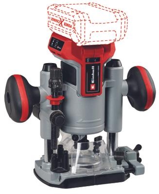 Einhell 4350411 TP-RO 18 LI BL Akku-Fräse 18 Volt ohne Akkus und Ladegerät