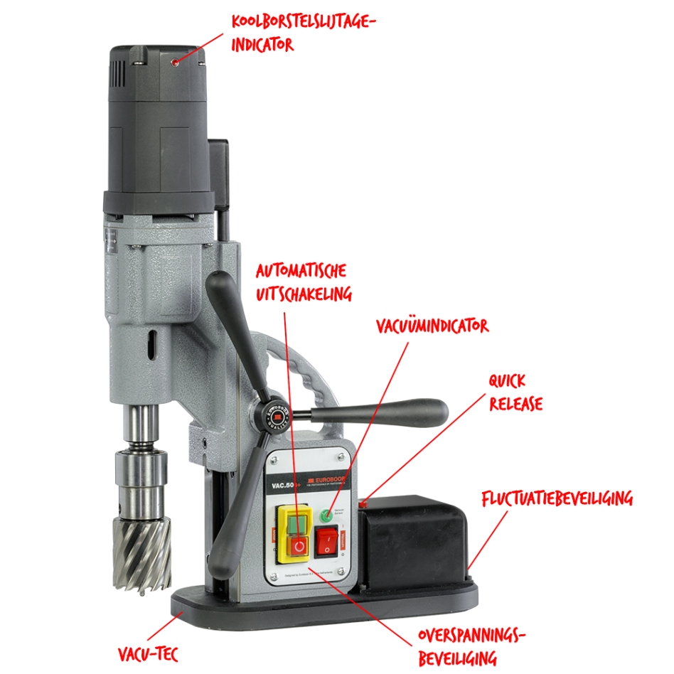 Euroboor 11050207137004 VAC.50+/IC Vakuum-Kernbohrmaschine