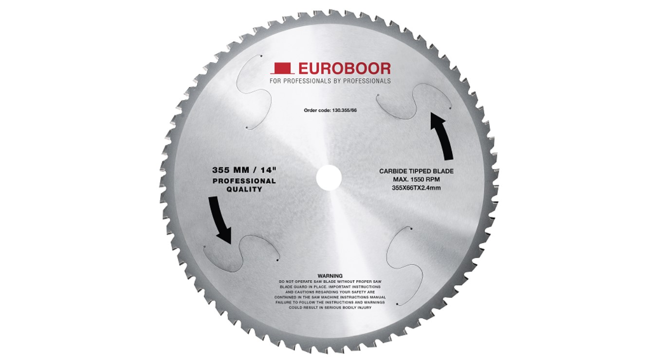 Euroboor 31613556601004 Sägeblatt 355 x 25,4 mm für Metallveredler trocken für rostfreien Stahl