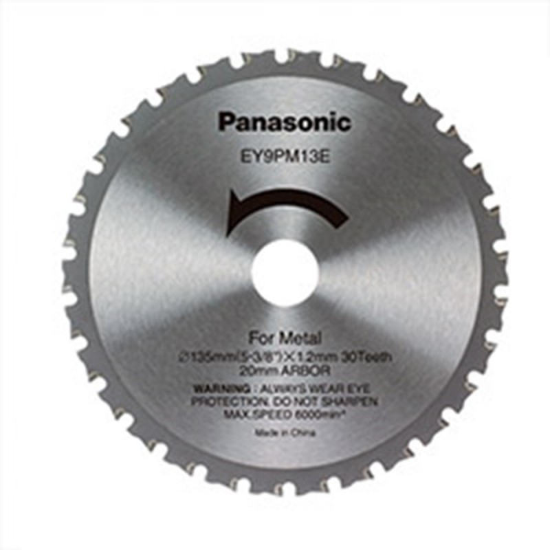 Panasonic Zubehör EY9PM13E Metallsägeblatt 135 x 1.2 mm, 30T