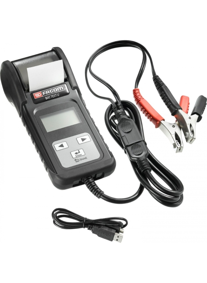 Facom BAT.TESTU Batterietestgerät mit Druckfunktion und USB