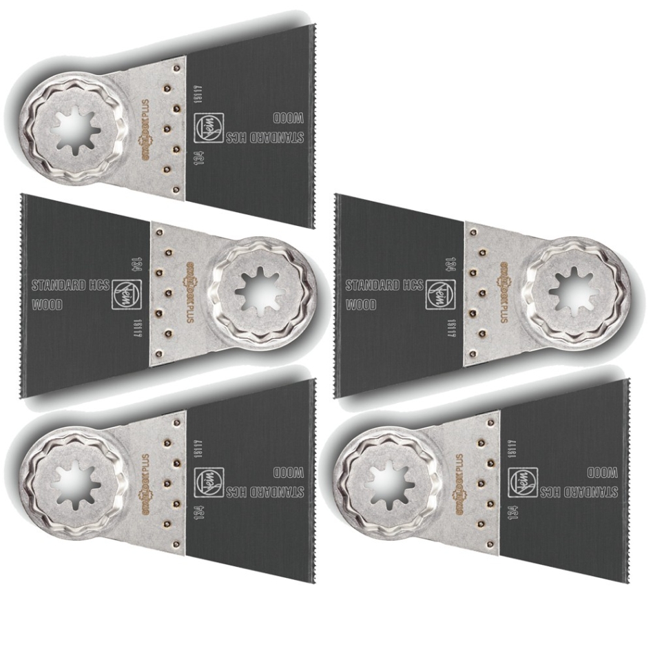 Fein Zubehör 63502134230 E-Cut Standard Sägeblätter 65x50 SLP für Fein FMM Multimaster 5 Stück