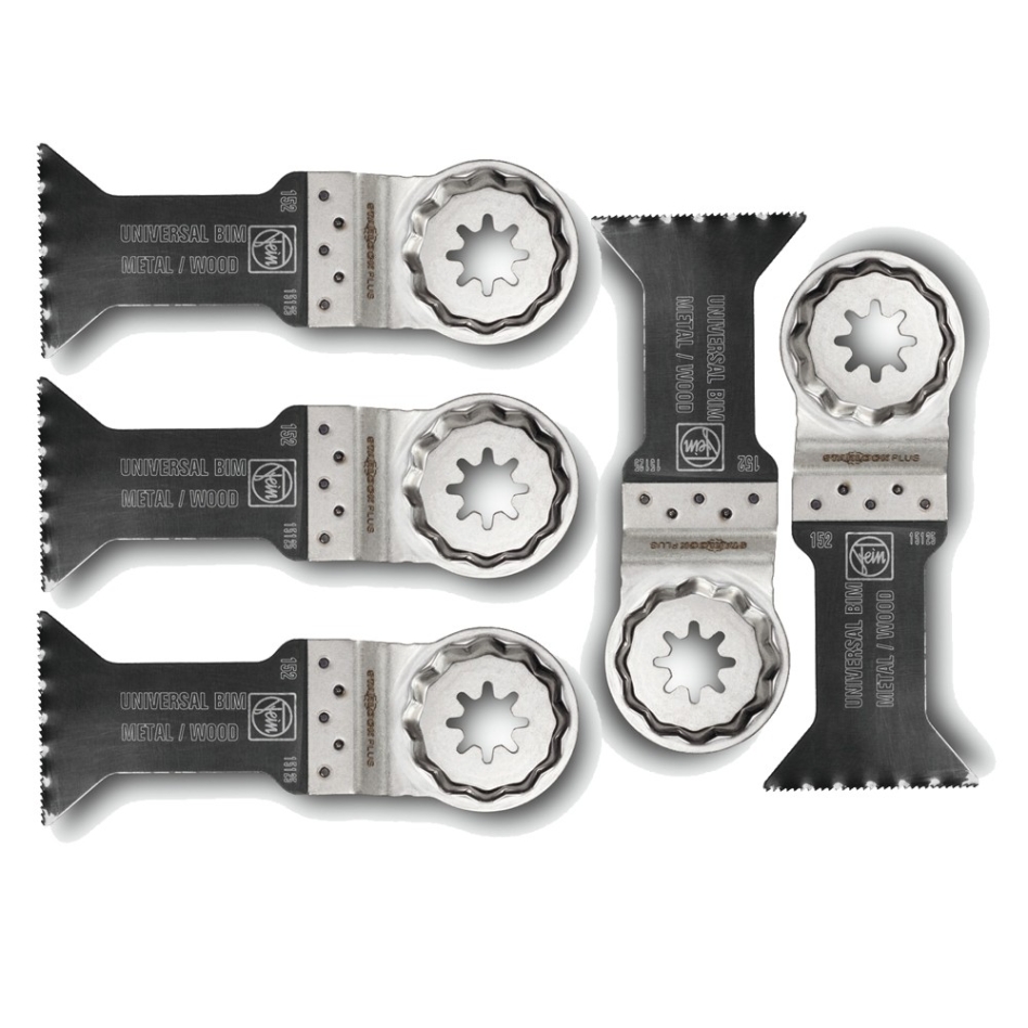Fein Zubehör 63502152230 E-Cut Universal-Sägeblätter 44x60 Bi-Metall SLP für Fein FMM Multimaster 5 Stück