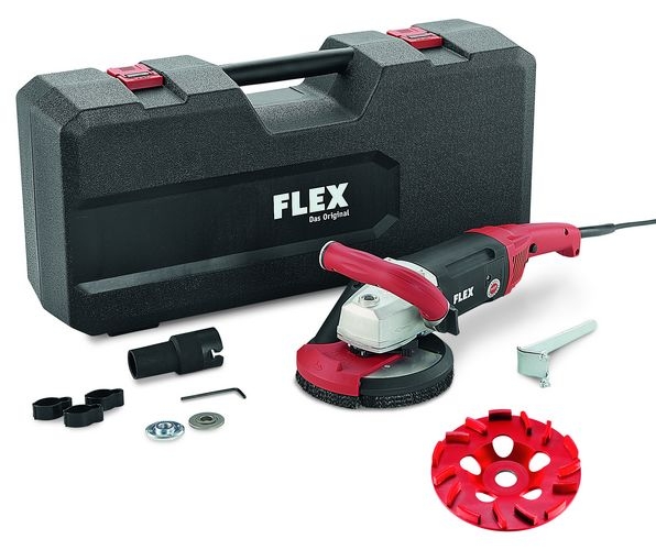 Flex-tools 418781 418.781 LD 18-7 150 R KIT E-JET Sanierungsschleifer f&uuml;r randnahes Schleifen 1800 Watt 150 mm