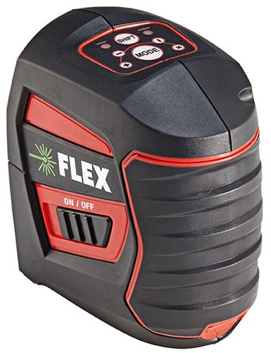 Flex-tools 509833 ALC 2/1-G/R Selbstnivellierender Kreuzlinienlaser grün