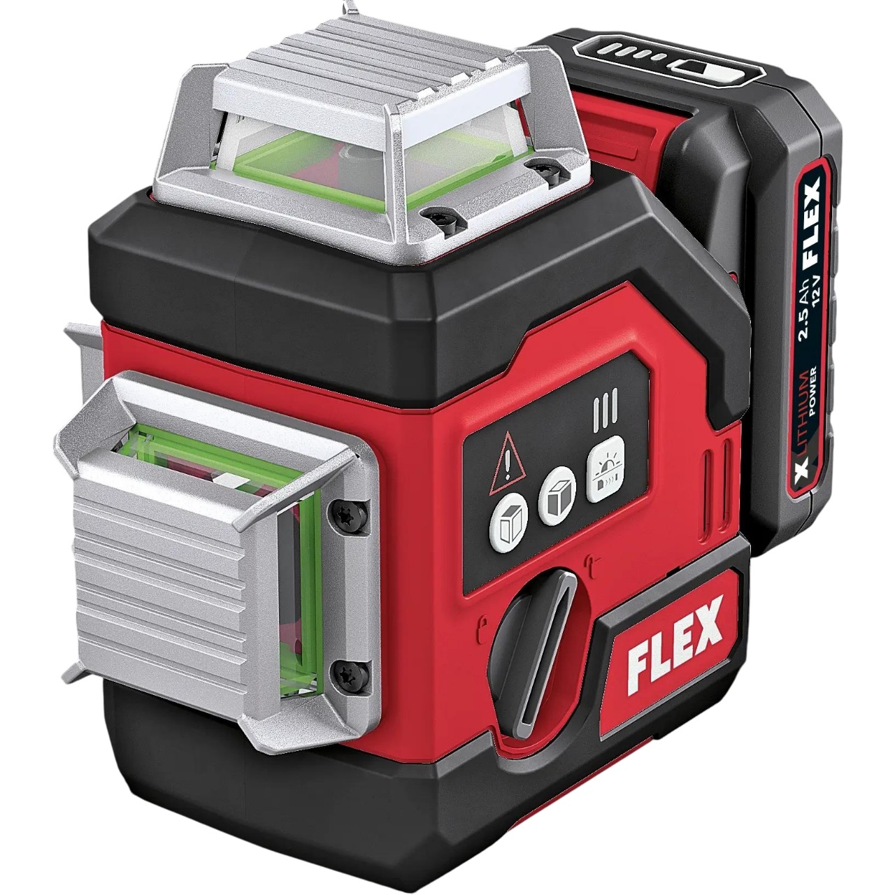 Flex-tools 532278 ALC 3/360-G/R 12 Set Kreuzlinienlaser 360° 12V 1x 2,5 Ah im Koffer