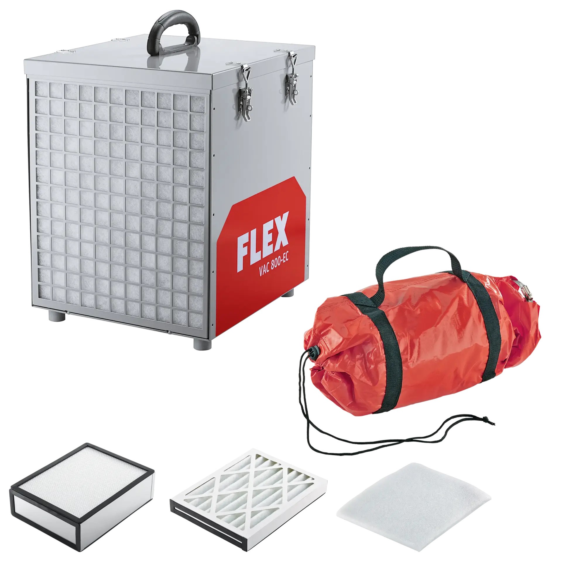 Flex-tools 532859 VAC 800-EC Air Protect 14 SET Gebäudeluftreiniger, Staubklasse M