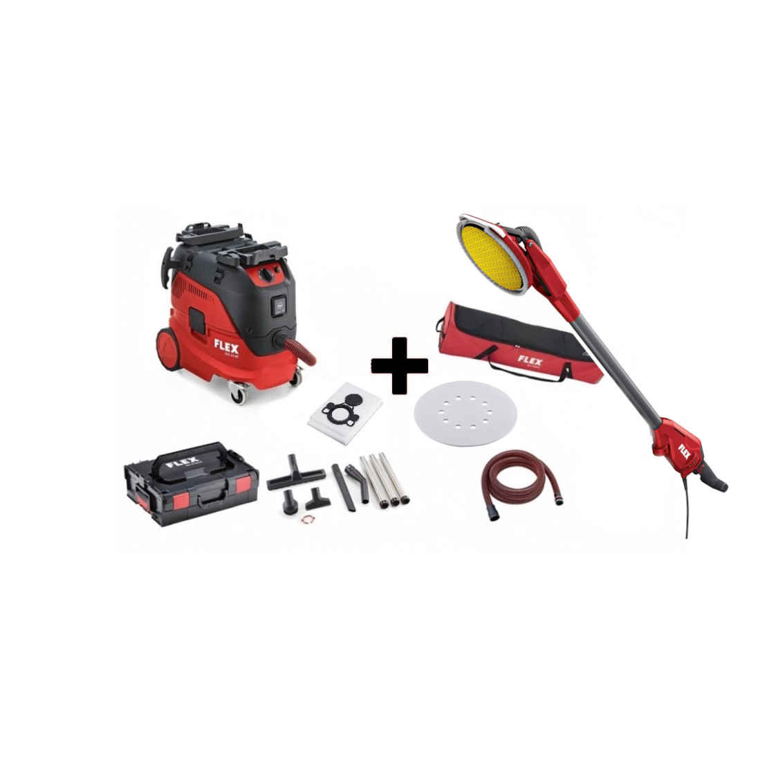 Flex-tools 534167 Giraffe GE 6 R Deckenschleifer + VCE 33 L AC Staubsauger