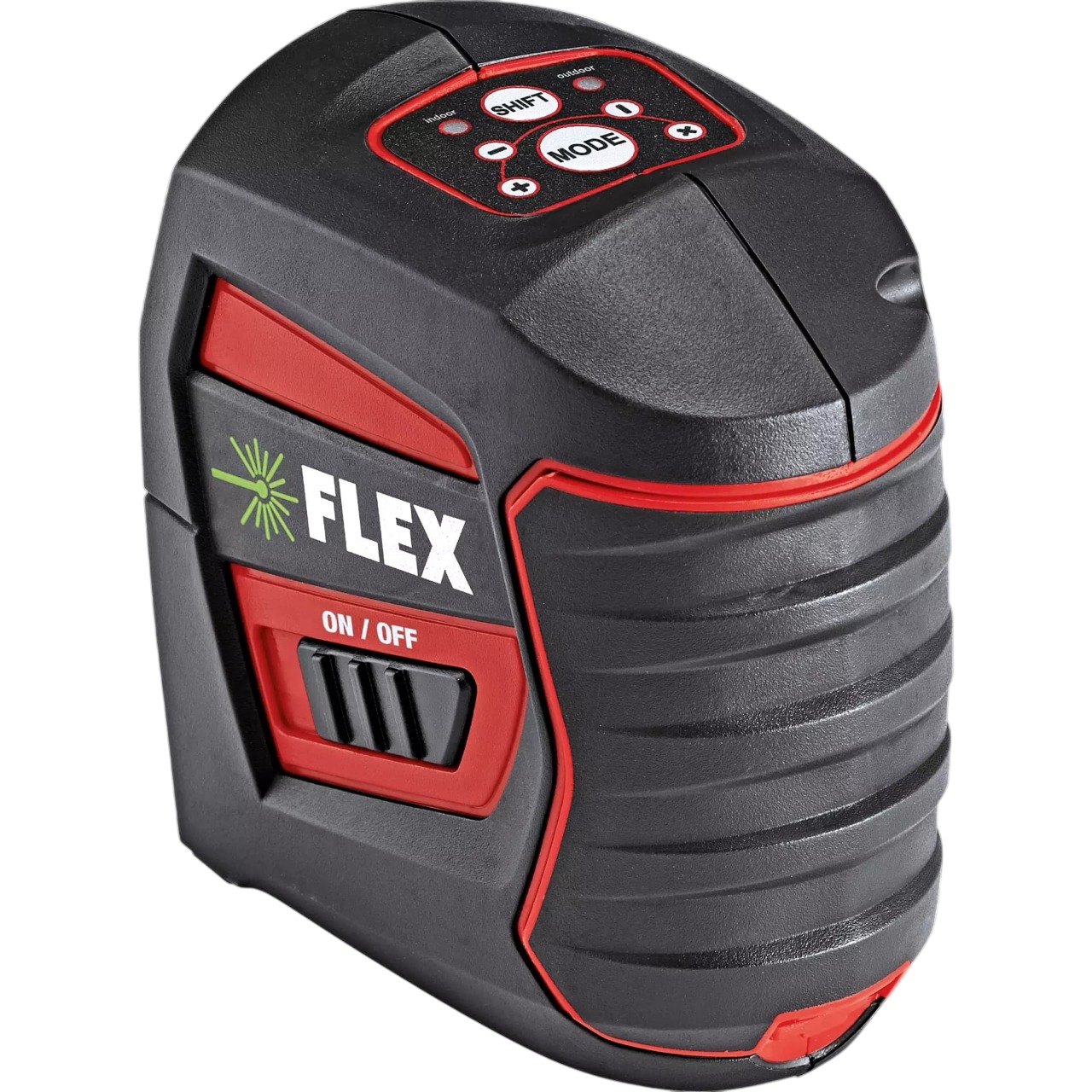 Flex-tools 535154 ALC 2/1-G/R Selbstnivellierender kabelloser Kreuzlinienlaser inkl. Wandhalterung im Tragekoffer
