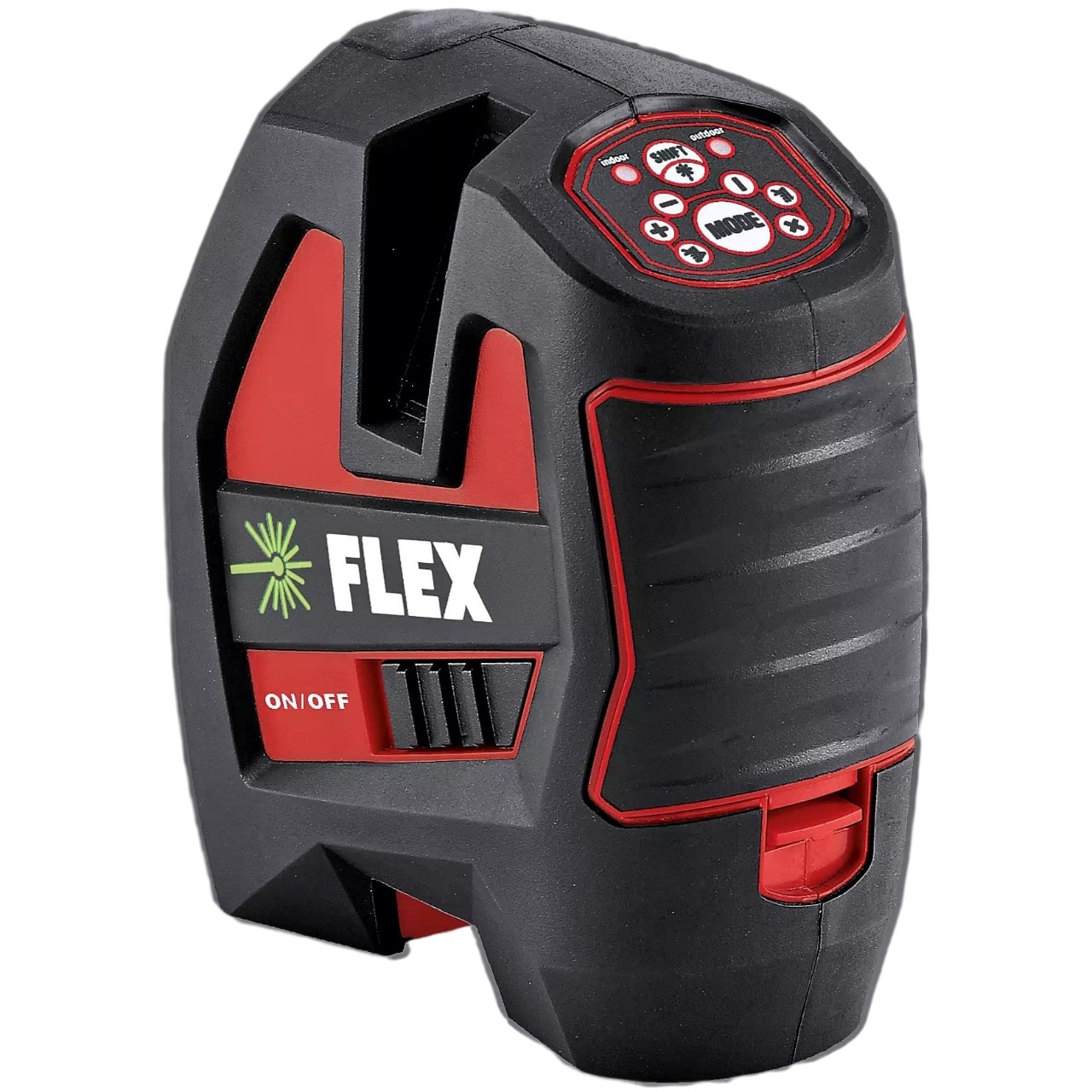 Flex-tools 535155 Selbstnivellierender Kreuzlinienlaser inkl. Ladegerät im Tragekoffer