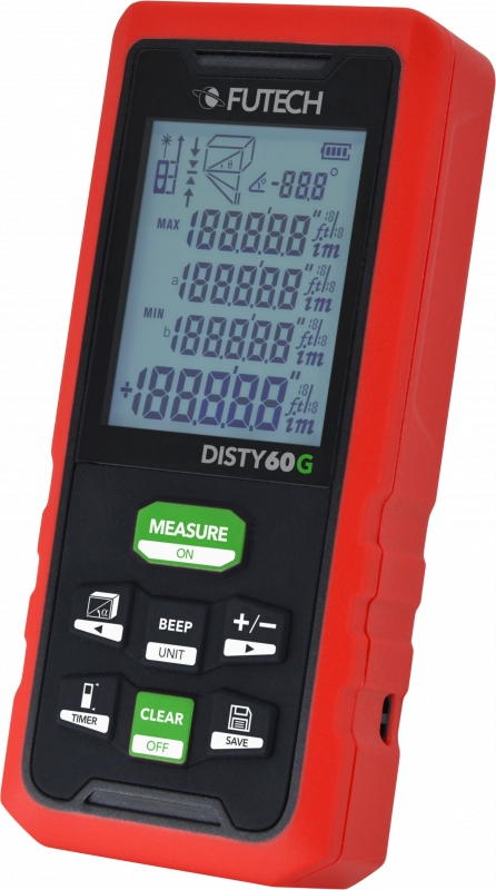 Futech 202.60G Disty 60G Laser-Entfernungsmesser grün